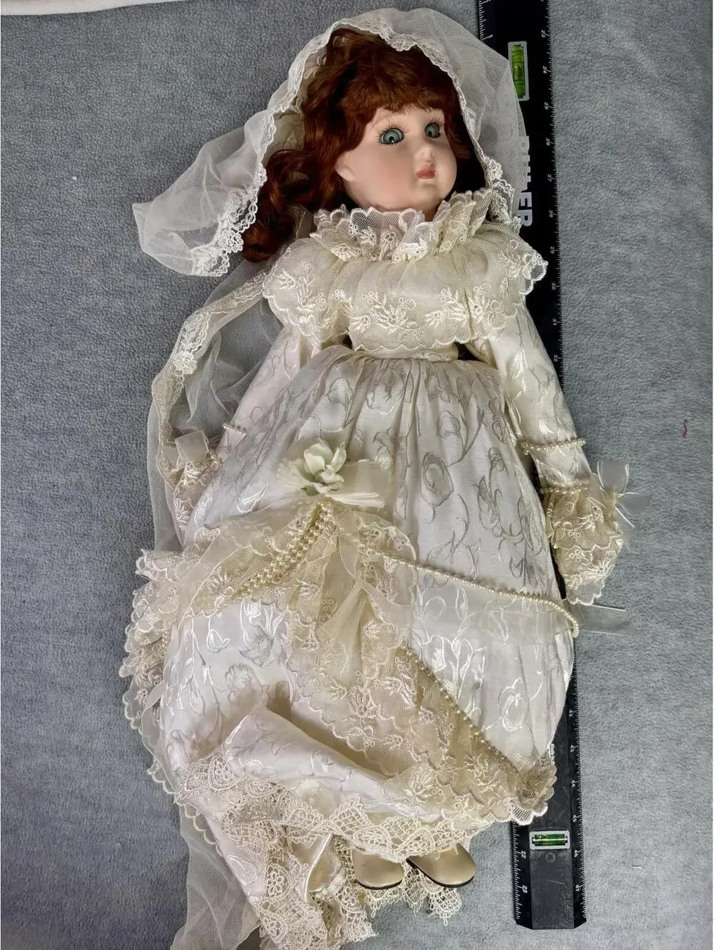 seymour‎ mann porcelain bride doll connoisseur collection wedding doll